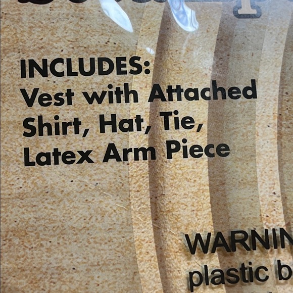 Spirit Victorian Steampunk Outfit with Brown Cane, Adult size medium - Picture 4 of 9